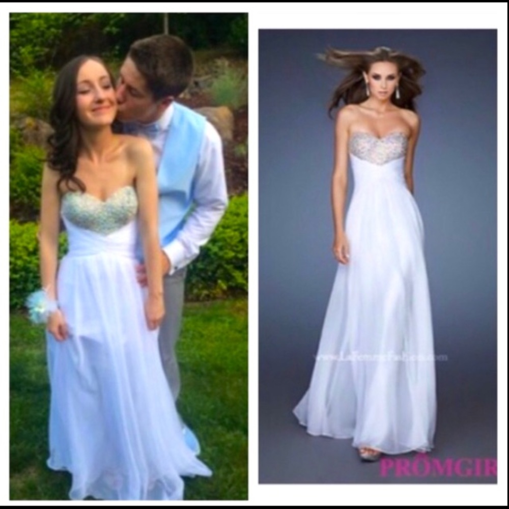 White PromGirl Dress by LaFemme